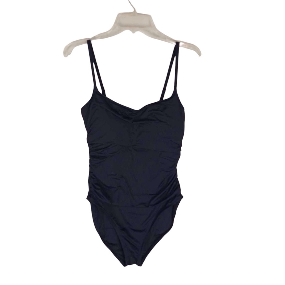 La Blanca Black Island Goddess One Piece Swimsuit Size 14 - Picture 2 of 7